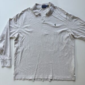 POLO RALPH LAUREN Classic Fit Johnny Collar Cotton Polo Shirt Mens Large‎